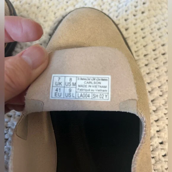 Dr. Martens Carlson Suede Casual Slingback Mules in Tan size US M 8/ US L 9 - Picture 4 of 10